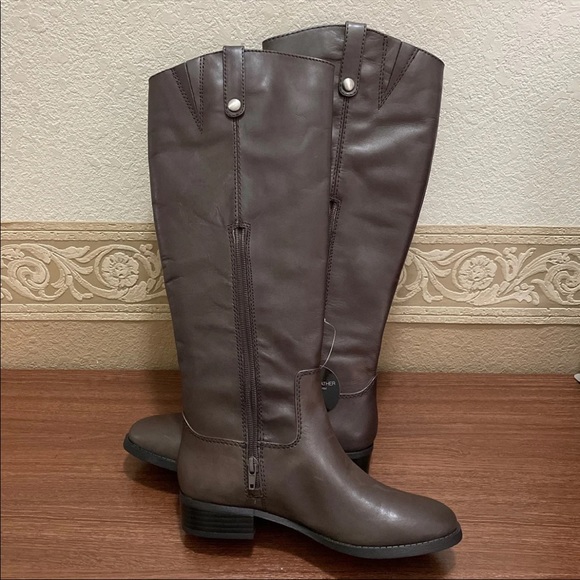 New INC Fawne Riding Leather Boots - Picture 7 of 12